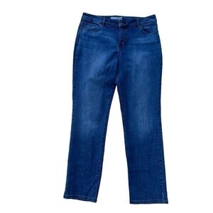 Chico's Platinum Denim Ultimate Fit Slim Leg Jeans, Size 2